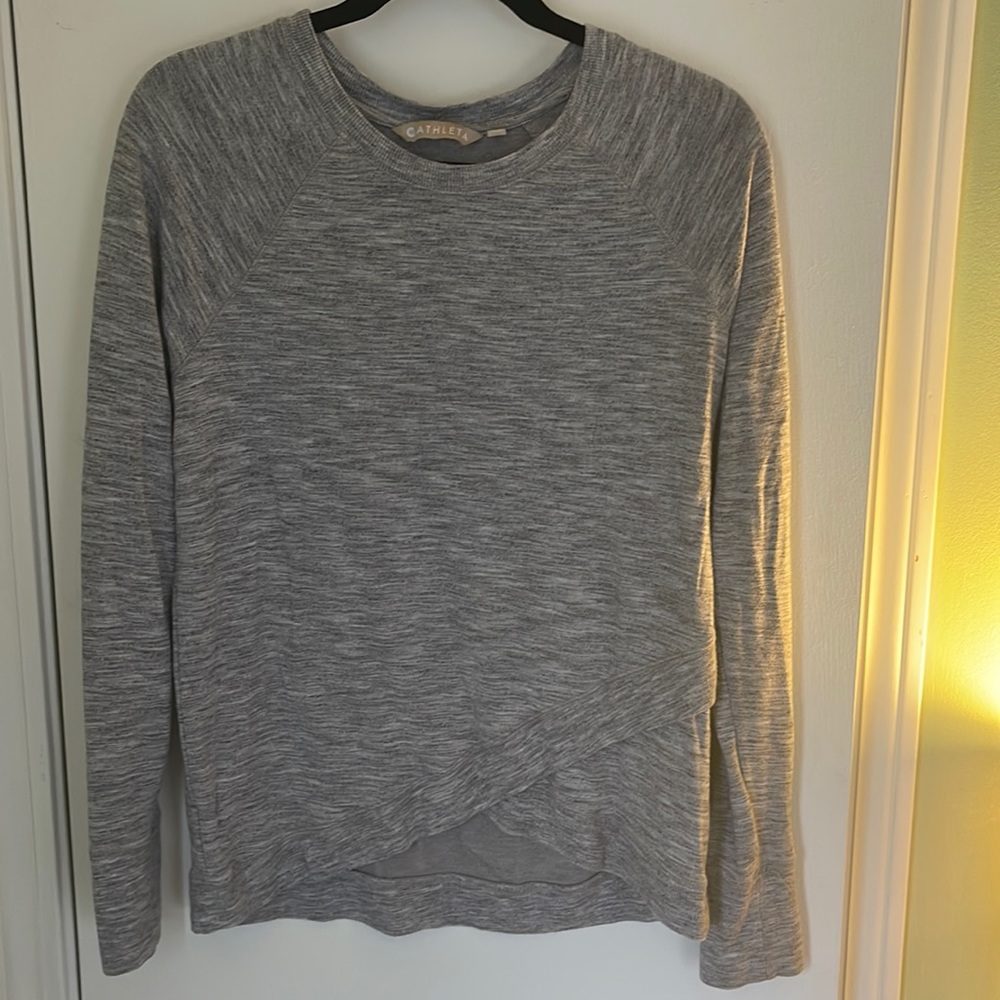 Athleta cross front sweatshirt
